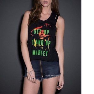 Bob Marley Get Up Stand Up Reggae Rasta ska rock Official Tank Top XL NWT
